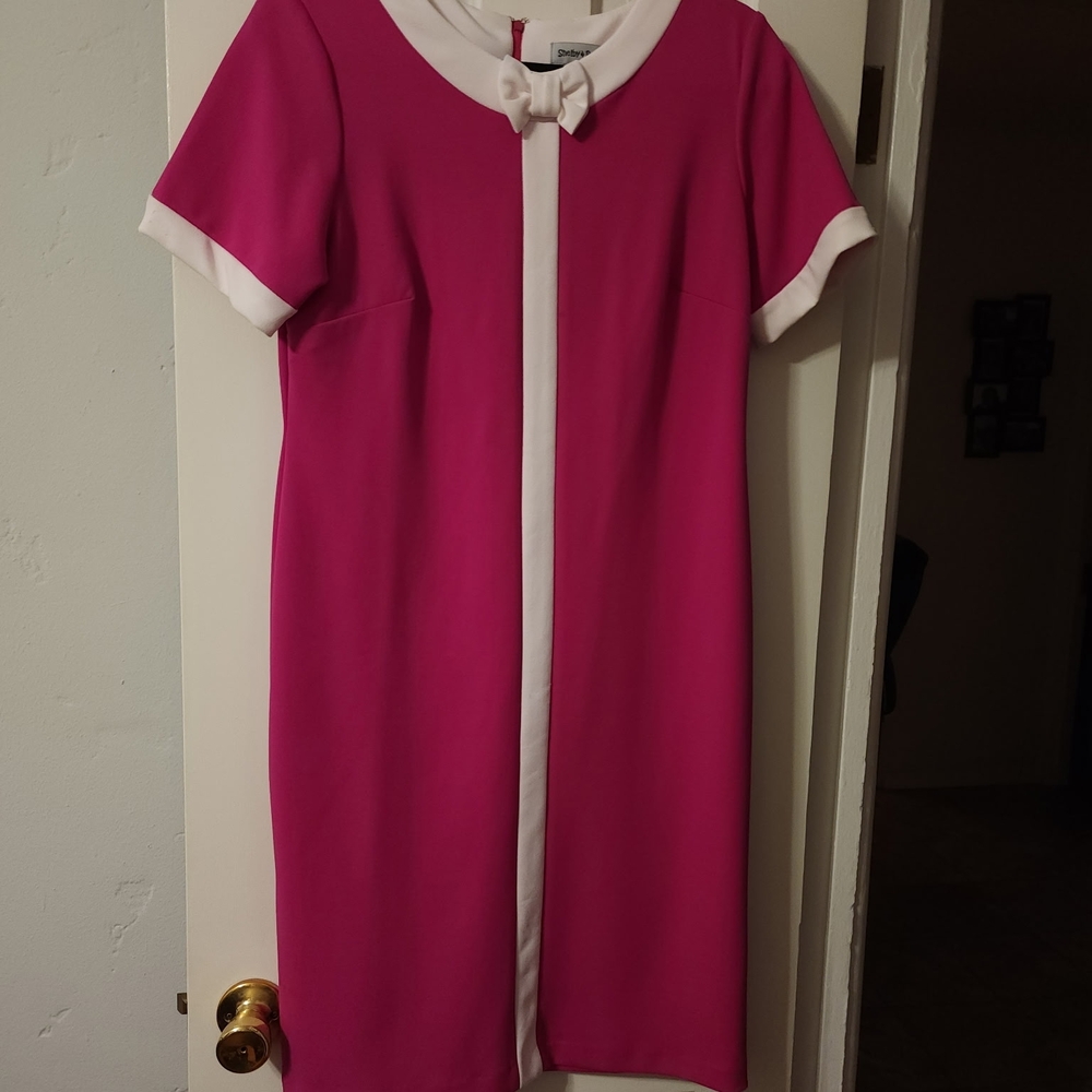 Shelby & Palmer Pink and White Mini Dress